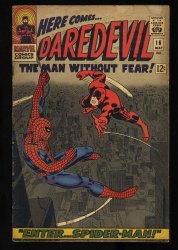 Cover Scan: Daredevil #16 VG- 3.5 Spider-Man Appearance! 1st Romita Spider-Man Cover! - Item ID #446326