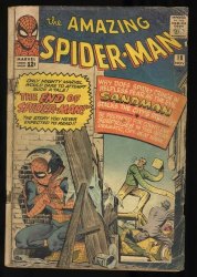 Cover Scan: Amazing Spider-Man #18 GD- 1.8 3rd Sandman Appearance! Steve Ditko! - Item ID #446350