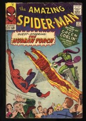 Cover Scan: Amazing Spider-Man #17 GD/VG 3.0 2nd Appearance Green Goblin Steve Ditko Art! - Item ID #446352