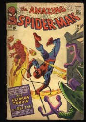 Cover Scan: Amazing Spider-Man #21 GD/VG 3.0 Human Torch Beetle Appearance! - Item ID #446364