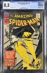 Cover Scan: Amazing Spider-Man #30 CGC VF+ 8.5 White Pages 1st Appearance Cat(Burglar)! - Item ID #446424