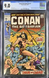 Cover Scan: Conan The Barbarian #1 CGC VF/NM 9.0 White Pages 1st Conan and King Kull! - Item ID #446427