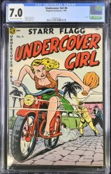 Cover Scan: Undercover Girl #6 CGC FN/VF 7.0 Secret of the Statue! Bob Powell Cover - Item ID #446431