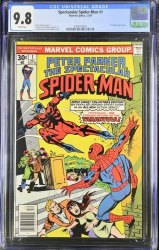 Cover Scan: Spectacular Spider-Man #1 CGC NM/M 9.8 White Pages Twice Stings The Tarantula! - Item ID #447272