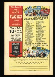 Back Cover Classics Illustrated 40