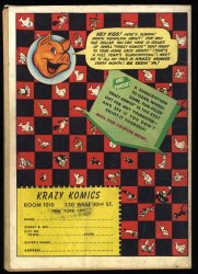 Back Cover Krazy Komics 1