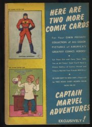 Back Cover Captain Marvel Adventures 17